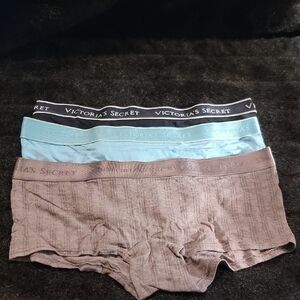 Victoria's Secret Black, Blue, and Brown Panty Trio